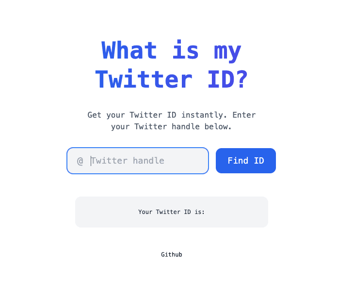 What is my Twitter ID